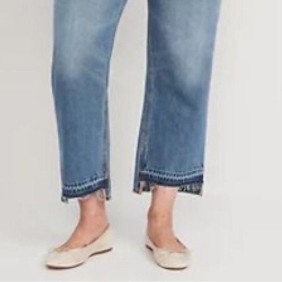 Old Navy High Rise Slouchy Straight Button Fly Size 14 NWT - Picture 9 of 9